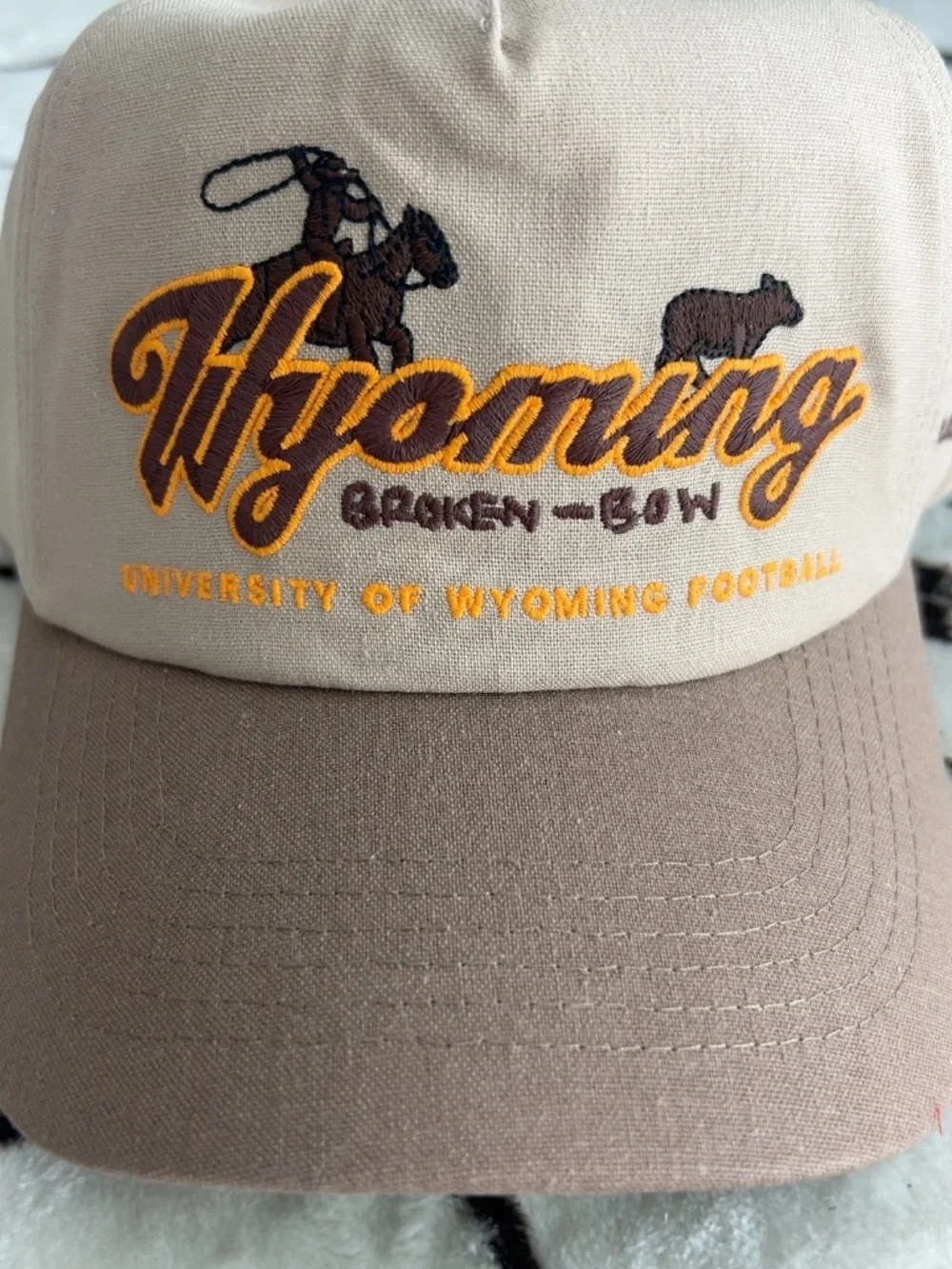 NWT Broken Bow Wyoming Cowboys University Football Snapback Hat Cap